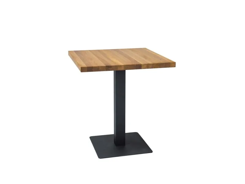 stół na jednej nodze drewniany